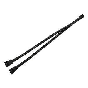 Fan Splitter Extension Cable for PC, 4Pin Small Temperature Control CPU Fan Power Cable