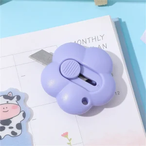 Flower Mini Utility Knife Retractable Paper Cutter and Letter Opener