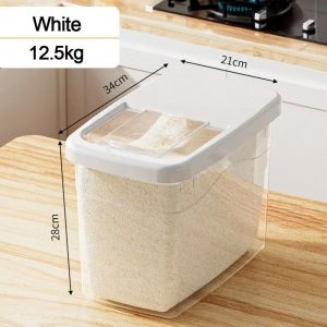 FreshGuard Sealed Rice Storage Container - Moisture & Insect-Proof Grain Storage Bin