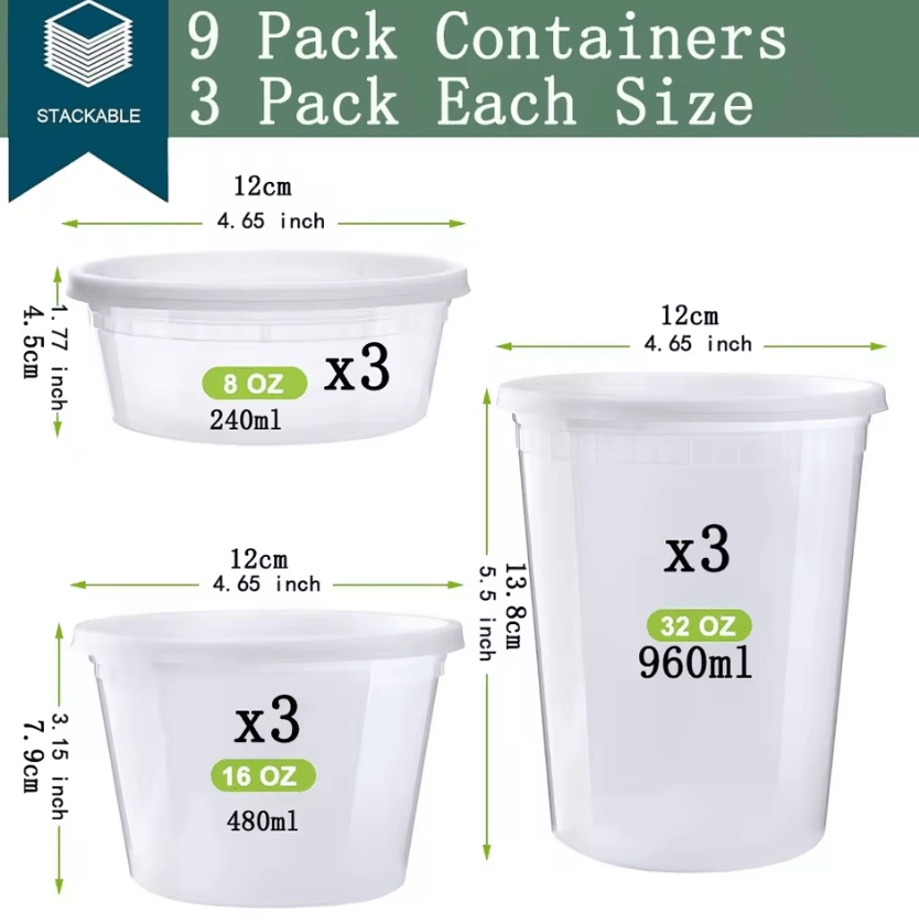 FreshKeep Deli Food Storage Container Set
