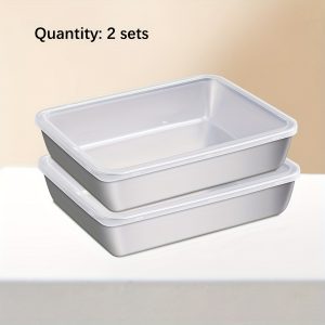 FreshLock Stainless Steel Food Storage Container Set for Pantry & Kitchen Organization