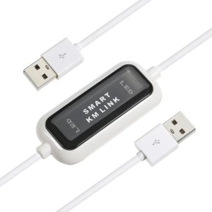 High Speed USB 2.0 Smart KM Link Cable PC to PC Keyboard Mouse Sharing & USB Data Transfer Cable 165cm