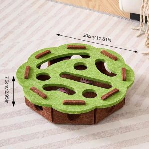 Interactive Felt Puzzle Box Cat Exercise Toy