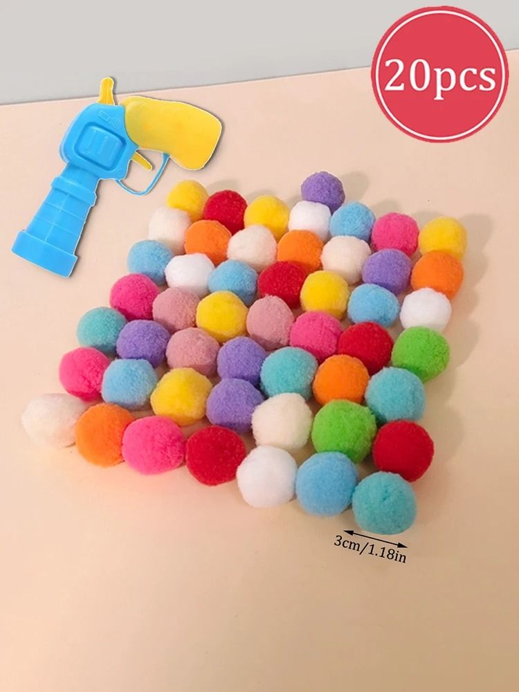 Interactive Plush Ball Launching Gun