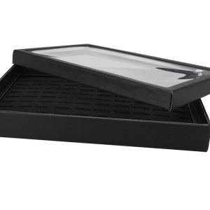 Jewelry Ring Display Case Elegant Storage Box for Rings, Earrings, and More, Stackable & Dustproof