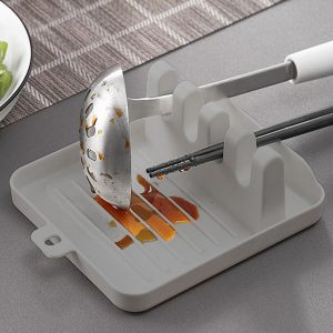 Kitchen Spatula Rack, Soup Spoon Mat, Chopsticks Rack, Household Counter top Organizer