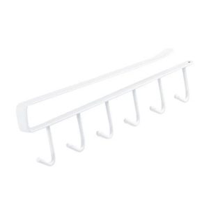 Kitchen Under Shelf Mug Holder Rack with 6 Hooks