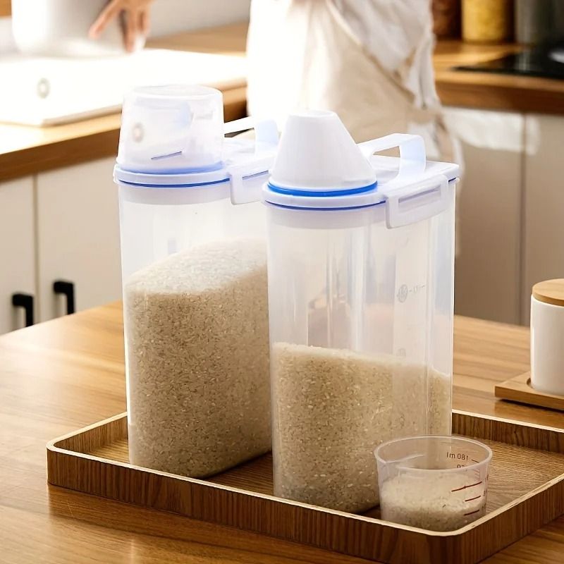 Large Capacity Cereal Storage Container & Sealed Rice Dispenser