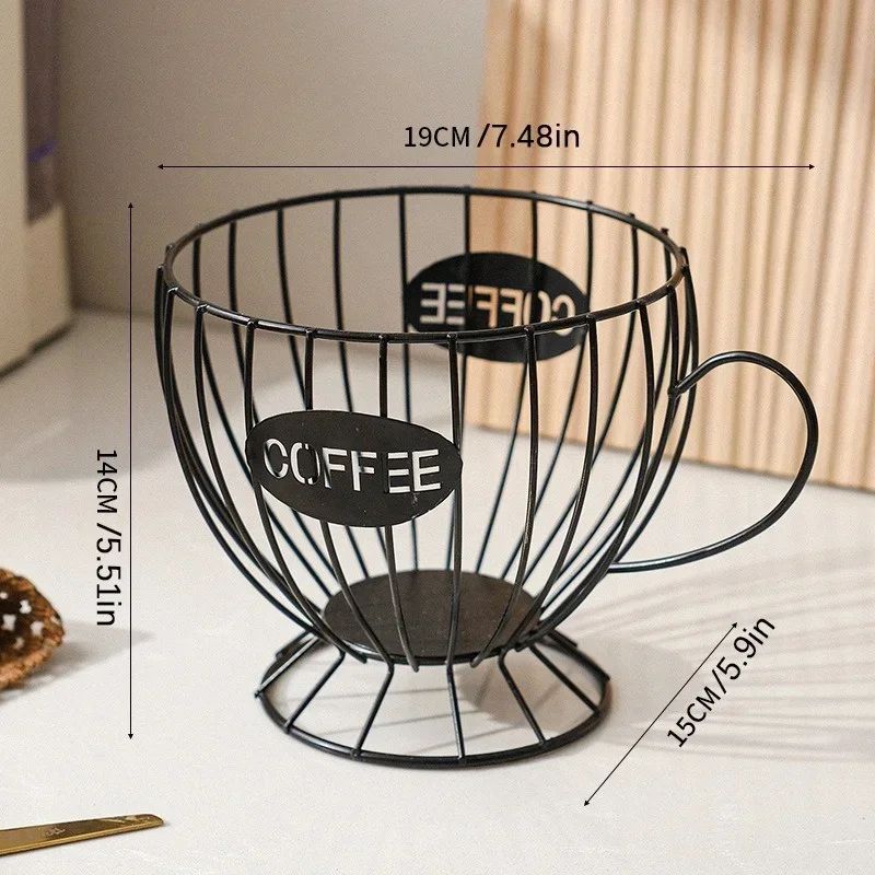 Large Capacity Coffee Pod Storage Basket