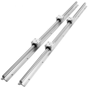 Linear Guide Rail Set, Guide Rails and Slide Blocks, Linear Rails and Bearings Kit for CNC Projects