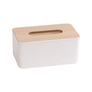 Luxurious Bamboo Rectangular Tissue Box Cover
