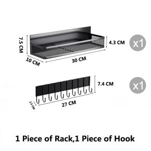 Magnetic Spice Storage Rack Metal Fridge Shelf Organizer