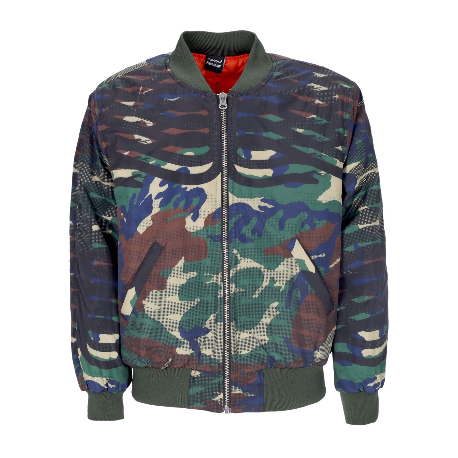 Men's Bomber Jacket Ribs Bomber Camo