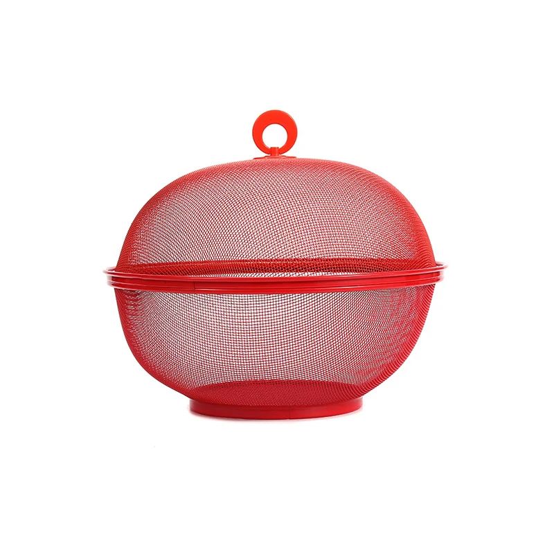 Mesh Fruit Storage Basket with Protective Lid