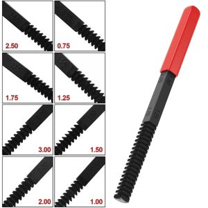 Metric Thread Repair File & 8-In-1 Thread Restoration Tool