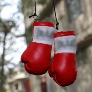 Mini Boxing Glove Rearview Mirror Hanging Decoration