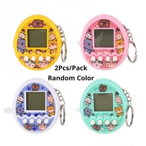 Mini Handheld Electronic Pet Game Console, Cute Cartoon Virtual Pet Raising Machine, Random Color Toy