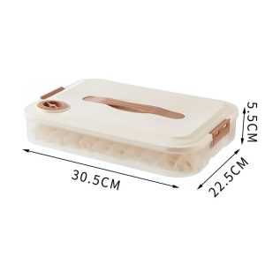 Multi-Layer Dumpling & Fresh Food Preservation Box - Stackable Quick-Freezing Refrigerator Storage Container