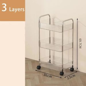 Multi-Layer Mobile Rolling Utility Cart Trolley