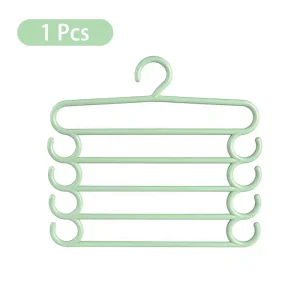 Multi Layer Pants Hanger Layers Space Saving Closet Rack Household Organizer