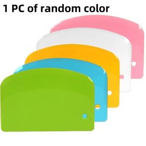 Multi Purpose Plastic Cake Scraper Dough Cutter Baking Tool