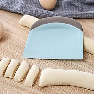 Multipurpose Dough Scraper and Bench Cutter with Precision Measurement Scale