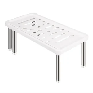 New Adjustable Stainless Steel Storage Rack, Retractable Multifunctional Shelf for Kitchen Spice Organizer