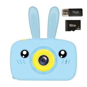 New Mini Cartoon Rabbit Camera 2 Inch HD Screen Educational Digital Video Camera For Kid Gifts