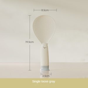 New Suction Cup Rice Spoon, Heat-Resistant, Stand-Up Design, Non-Stick for Rice Making and Serving