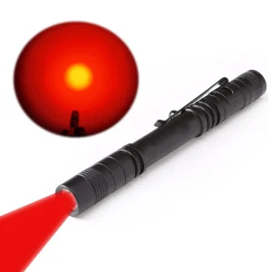 One Mode Red Light Flashlight for Camping, Hiking, Animal Protection, Beekeeping, Detecting