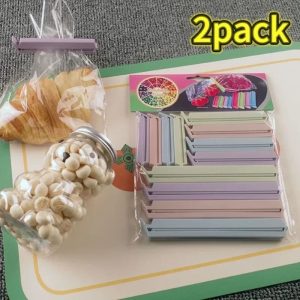 Portable Food Bag Clips Set for Snack Sealing and Kitchen Storage