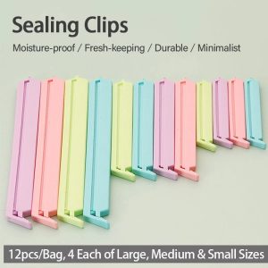 Portable Food Storage Bag Sealing Clips Set