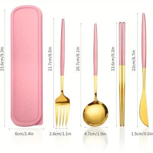 Portable Tableware Set for Home Kitchen, Household Dining Room Tableware