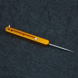 Portable Titanium Toothpick Keychain Reusable Metal Fruit Pick