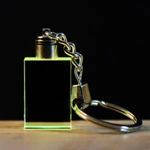 Premium Crystal Keyring with LED Light Elegant Luminous Keychain Gift