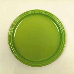 Rainbow Enamel Dinner Plates Set Colorful Round Decorative Tableware