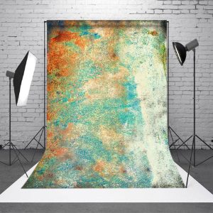 Red Blue Rust Photography Abstract Textured Backdrop - Aperturee