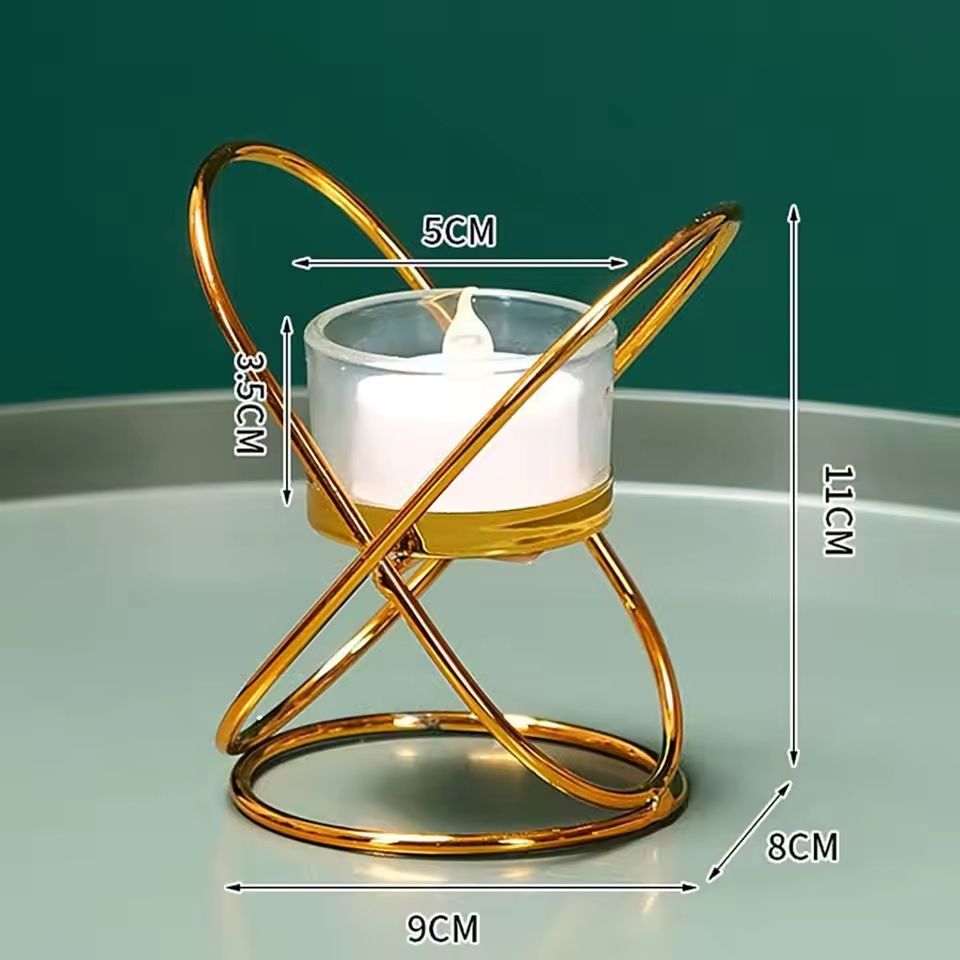 Retro Iron Candlestick Holder