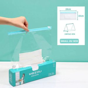 Reusable Food Grade Zip Lock Storage Bags Set