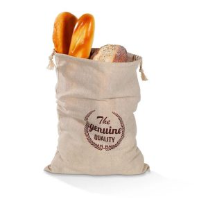 Reusable Linen Bread Storage Bag with Drawstring