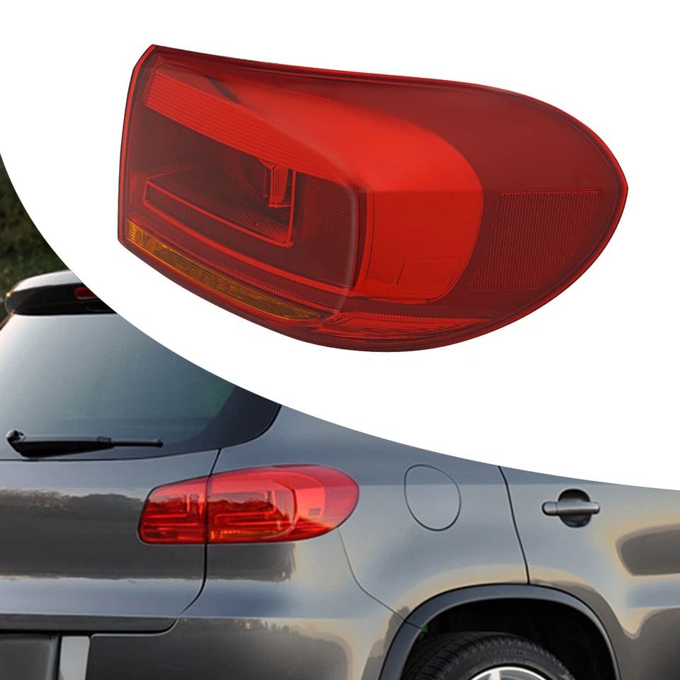 Right Side Halogen Rear Tail Light Assembly for VW Tiguan OEM Fit Replacement
