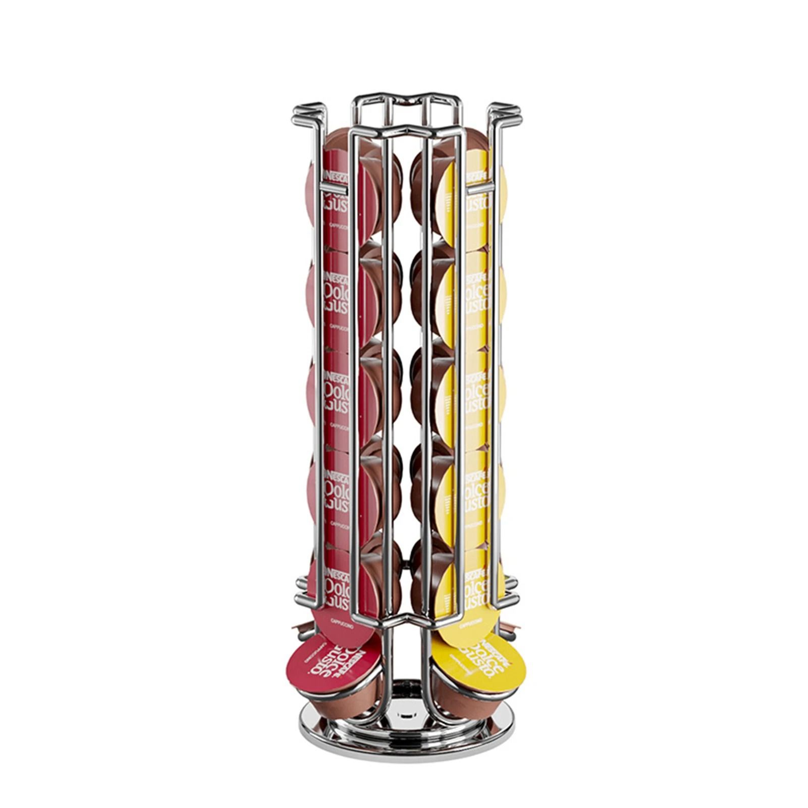 Rotatable Dolce Gusto Pod Holder Stand for Coffee Capsule Storage