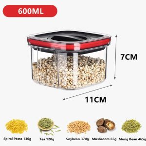 Rotating Sealed Food Storage Jar Set