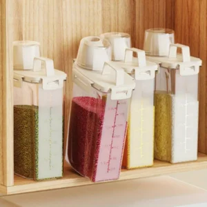 Sealed Moisture-proof Storage Container for Grain, Nut, Flour, Rice Ideal Food Storage Boxes