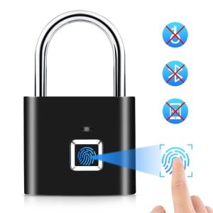 Smart Fingerprint Padlock, Waterproof, Biometric, Keyless & Rechargeable Security Lock