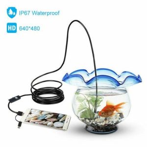 Snake Endoscope Borescope 8mm USB Camera Scope for Android, LED Inspection Camera, Waterproof USB Endoscope