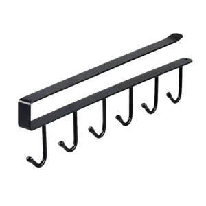 SpaceSaver Under Cabinet Mug Holder & Kitchen Utensil Storage Rack