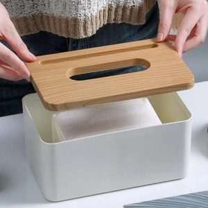 Spring Loaded Tissue Box Organizer