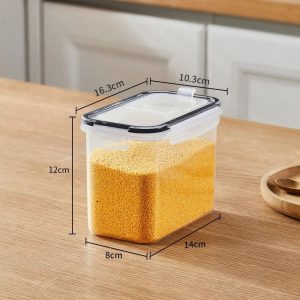 Stackable Food Storage Containers with Lids & Pantry Organization Box