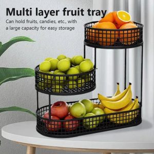 Stackable Multi-Layer Fruit Basket & Kitchen Storage Rack